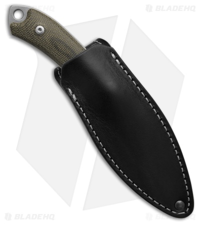 MKM Pocket Tango 2 MagnaCut Fixed Blade Knife Green Canvas Micarta (2.91" SW)