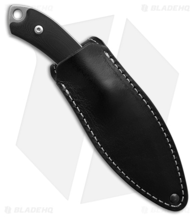 MKM Pocket Tango 2 MagnaCut Sheepsfoot Fixed Blade Knife Black G-10 (2.91" SW)