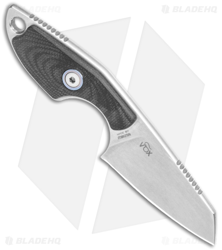 MKM Voxnaes Mikro 2 Fixed Blade Knife Black G-10 (2" SW Sheepsfoot) MR02-GBK