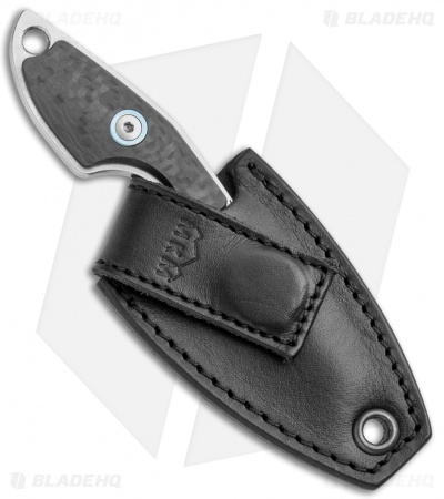 MKM Voxnaes Mikro 2 Fixed Blade Knife Carbon Fiber (2" SW Sheepsfoot) MR02-CF