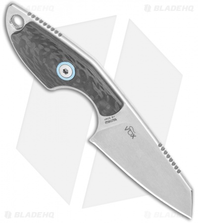 MKM Voxnaes Mikro 2 Fixed Blade Knife Carbon Fiber (2" SW Sheepsfoot) MR02-CF