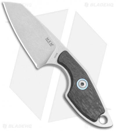 MKM Voxnaes Mikro 2 Fixed Blade Knife Carbon Fiber (2" SW Sheepsfoot) MR02-CF
