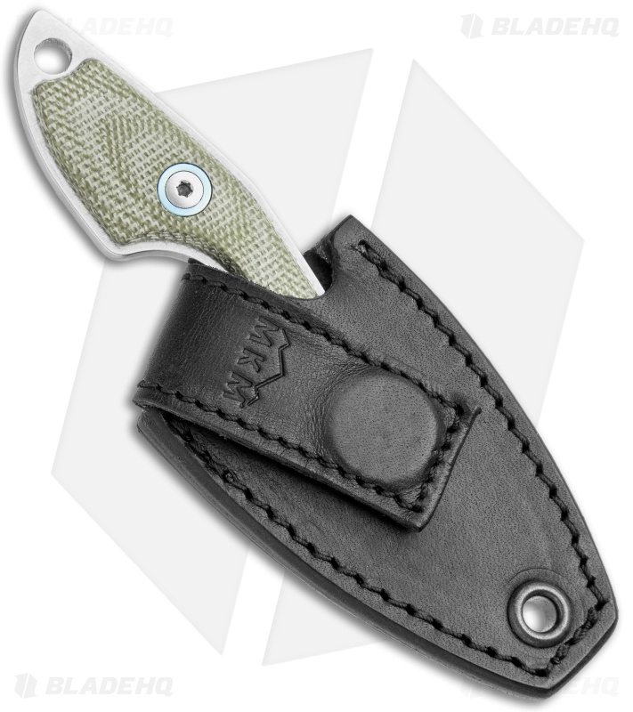 MKM Voxnaes Mikro 2 Fixed Blade Knife Green Canvas Micarta (2" SW) MR02-GC