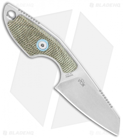 MKM Voxnaes Mikro 2 Fixed Blade Knife Green Canvas Micarta (2" SW) MR02-GC