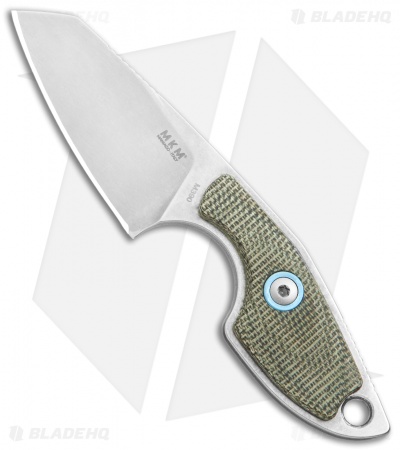MKM Voxnaes Mikro 2 Fixed Blade Knife Green Canvas Micarta (2" SW) MR02-GC