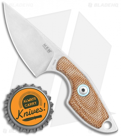 MKM Vox Mikro 1 | Fixed Blade Neck Knife | Natural Micarta