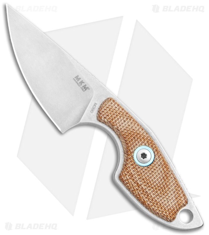 MKM Vox Mikro 1 | Fixed Blade Neck Knife | Natural Micarta