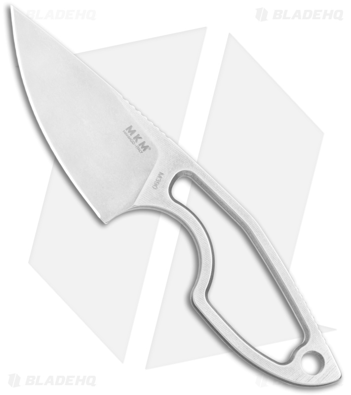 MKM Voxnaes Mikro 1 Fixed Blade Knife Skeletonized Stainless Steel (2" SW)
