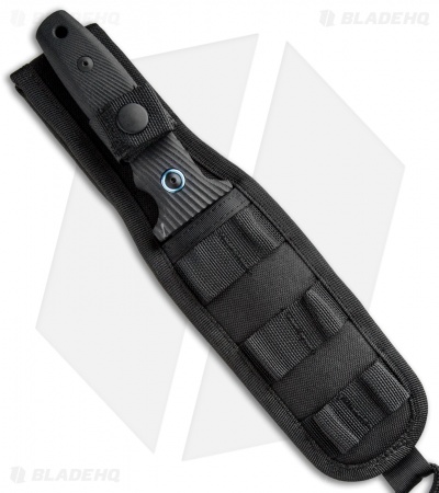 MKM Terzuola Jouf Fixed Blade Knife Black G-10 (5.1" Black Cerakote)