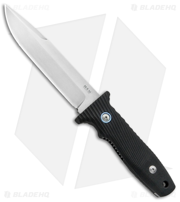 MKM Terzuola Jouf Fixed Blade Knife Black G-10 (5.1" Stonewash)