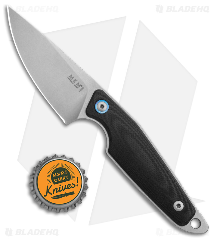 makmak　no1 MKM Makro 1 Fixed Blade Knife Black G-10 (2.87