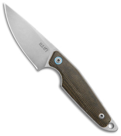 MKM Makro 1 Fixed Blade Knife Green Canvas Micarta (2.87" SW)