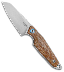 MKM Makro 2 Fixed Blade Sheepsfoot Knife Natural Canvas Micarta (2.87&quot; SW) | 151706
