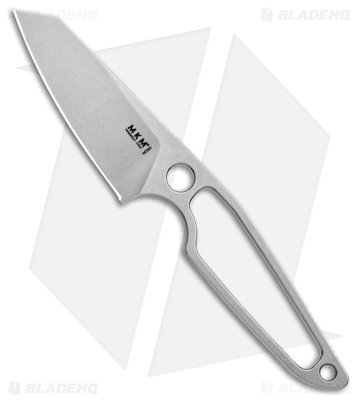 MKM Makro 2 Fixed Sheepsfoot Knife | Skeletonized Steel - Blade HQ