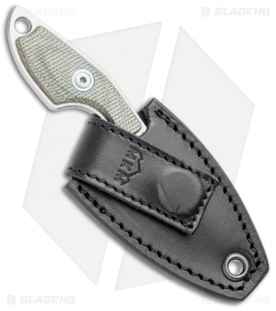 MKM Voxnaes Mikro 1 Fixed Blade Knife Green Canvas Micarta (2" SW)