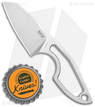 MKM Voxnaes Mikro 2 Fixed Blade Knife Skeletonized Stainless Steel (2" SW)