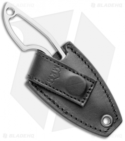 MKM Voxnaes Mikro 2 Fixed Blade Knife Skeletonized Stainless Steel (2" SW)