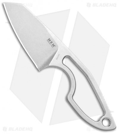 MKM Voxnaes Mikro 2 Fixed Blade Knife Skeletonized Stainless Steel (2" SW)
