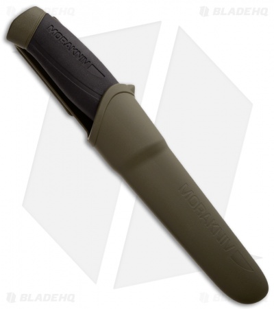 Morakniv Companion Carbon Steel Fixed Blade Knife OD Green (4" Satin)