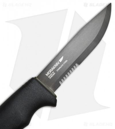 Morakniv Bushcraft SRT Fixed Blade Knife (4.25" Black Serr)