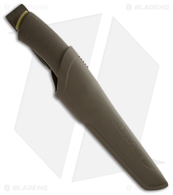 Morakniv Bushcraft Forest Fixed Blade Knife Olive Drab (4.25" Satin) Blade HQ