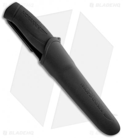 Morakniv Companion Black Fixed Blade Knife Stainless Steel (4" Satin)