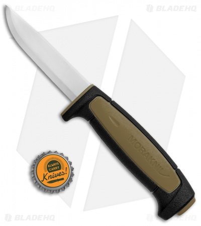 Morakniv Basic 511 Fixed Blade Knife Black/Tan (3.5" Satin)  