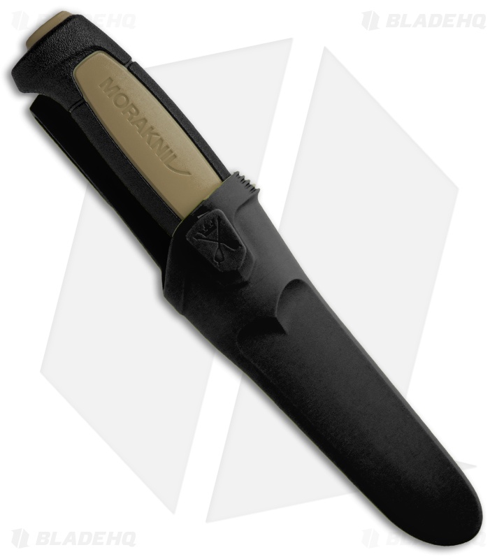Morakniv Basic 511 Fixed Blade Knife Black/Tan (3.5" Satin)  