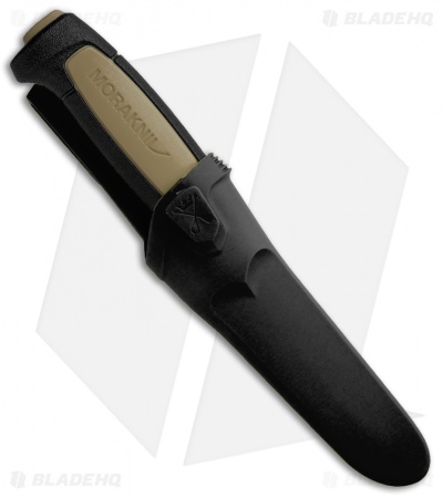 Morakniv Basic 511 Fixed Blade Knife Black/Tan (3.5" Satin)  