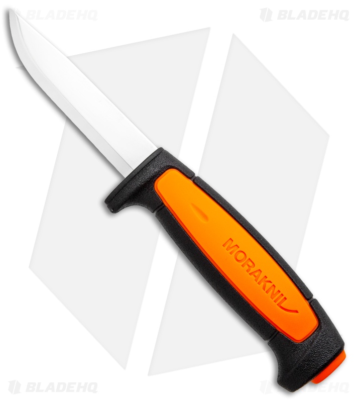 Morakniv Basic 511 - Fixed Blade Knife | Black + Orange | Blade HQ
