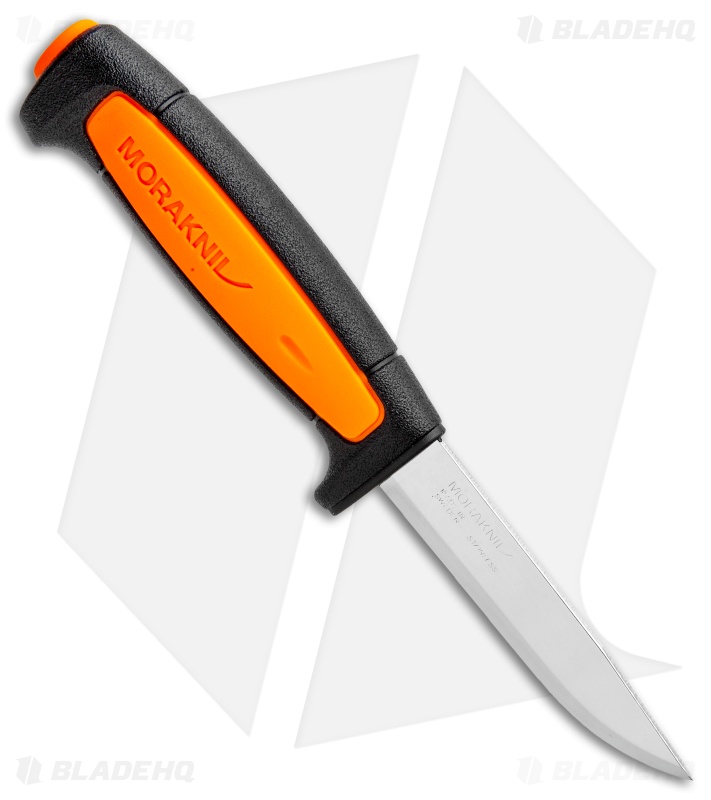 Morakniv Basic 546 Fixed Blade Knife Black/Orange (3.5" Satin)  