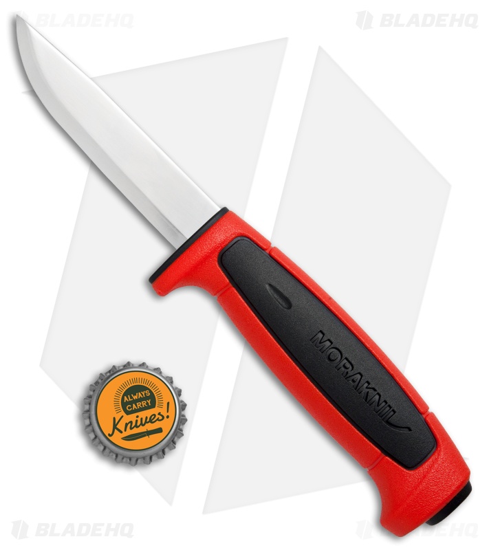 CHASSEUR 16cm フレイムレッド Morakniv Basic 511 Fixed Knife Black/Red Satin - Blade HQ