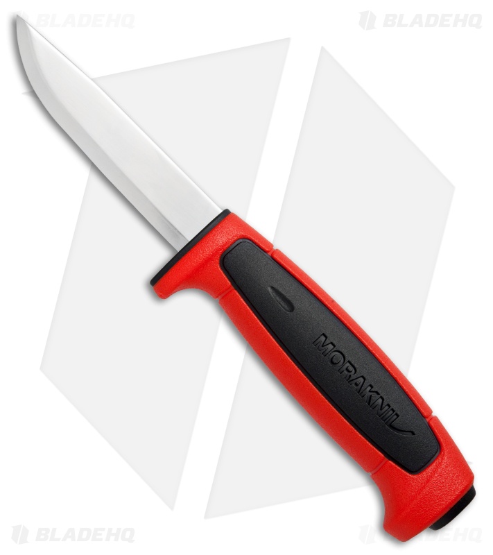 Morakniv Basic 511 Fixed Knife Black/Red Satin - Blade HQ