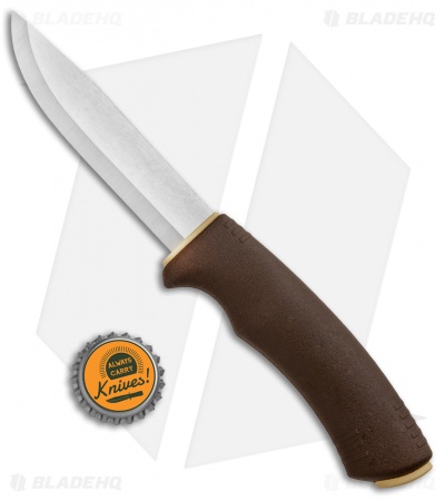 Morakniv Bushcraft Survival Fixed Blade Knife Brown (4.25" Satin)