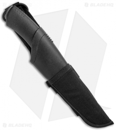 Morakniv Bushcraft Tactical Fixed Blade Knife Black (4.25" Black DLC Serr)