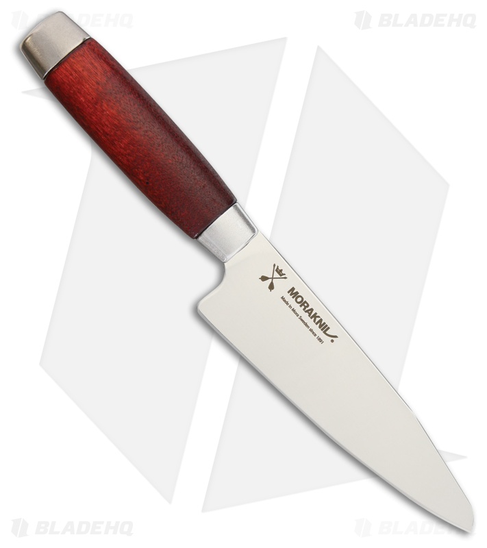 Morakniv Classic Utility Kitchen Knife Red Wood (5" Satin) 1891 Blade HQ
