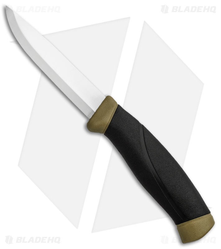 Morakniv Companion Fixed Blade Knife Black/Desert Tan (4" Satin)