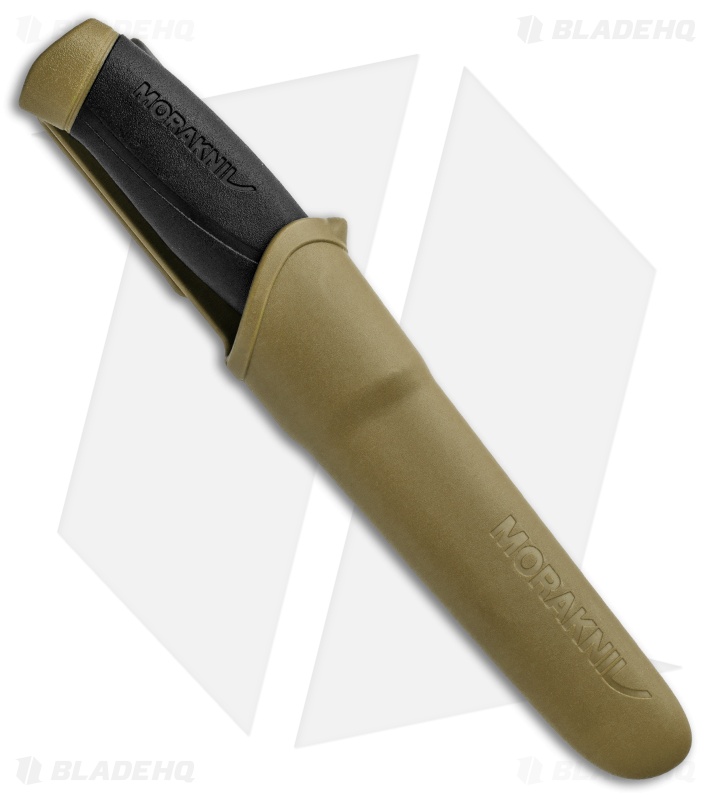 Morakniv Companion Fixed Blade Knife Black/Desert Tan (4" Satin)