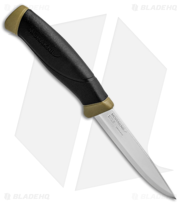 Morakniv Companion Fixed Blade Knife Black/Desert Tan (4" Satin)
