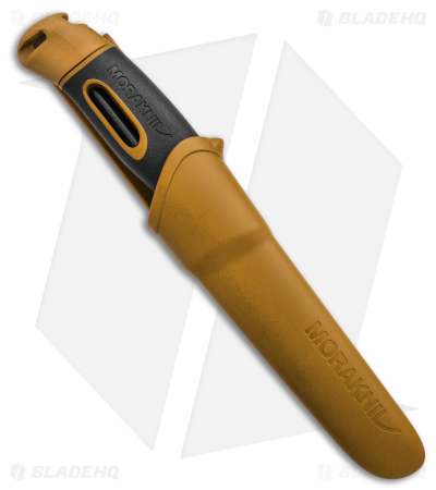 Morakniv Companion Spark Fixed Blade Knife Brown w/ Fire Starter (4" Satin) 