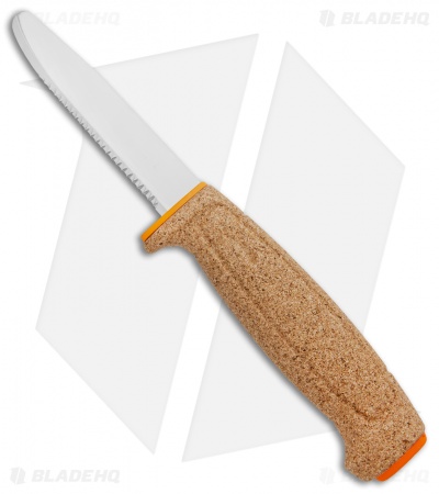 Morakniv Floating Serrated Knife Fishing Fixed Blade Cork (3.75" Polish)
