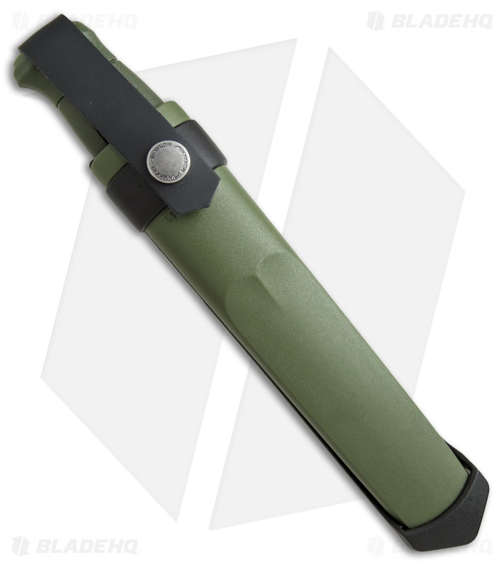 Morakniv Kansbol Fixed Blade Knife OD Green w/ Multi-Mount Sheath (4.125" Satin)