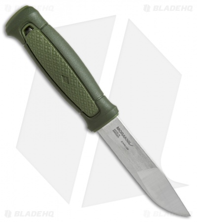 Morakniv Kansbol Fixed Blade Knife OD Green w/ Multi-Mount Sheath (4.125" Satin)