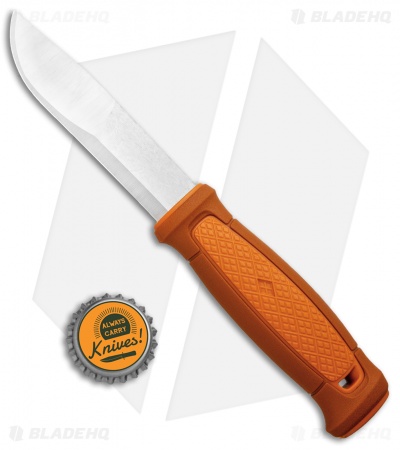 Morakniv Kansbol Fixed Blade Knife Orange w/ Multi-Mount Sheath (4.125" Satin)