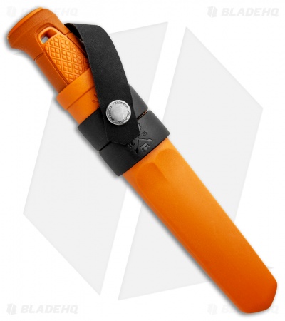 Morakniv Kansbol Fixed Blade Knife Orange w/ Multi-Mount Sheath (4.125" Satin)