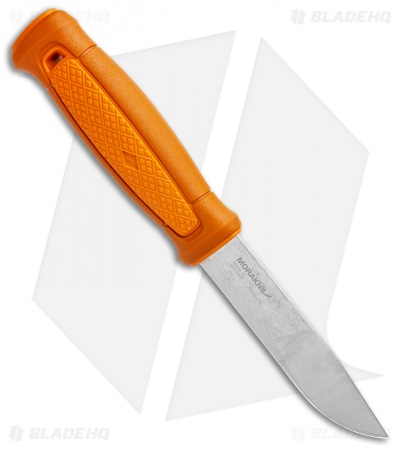 Morakniv Kansbol Fixed Blade Knife Orange w/ Multi-Mount Sheath (4.125" Satin)