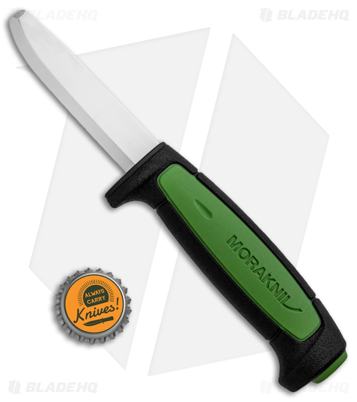 Morakniv Safe Pro C Fixed Blade Knife Black/Green (3.1" Satin)