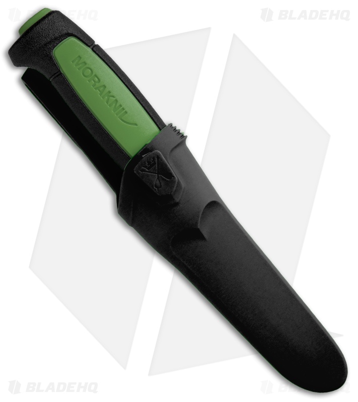 Morakniv Safe Pro C Fixed Blade Knife Black/Green (3.1" Satin)