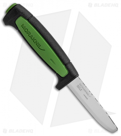 Morakniv Safe Pro C Fixed Blade Knife Black/Green (3.1" Satin)