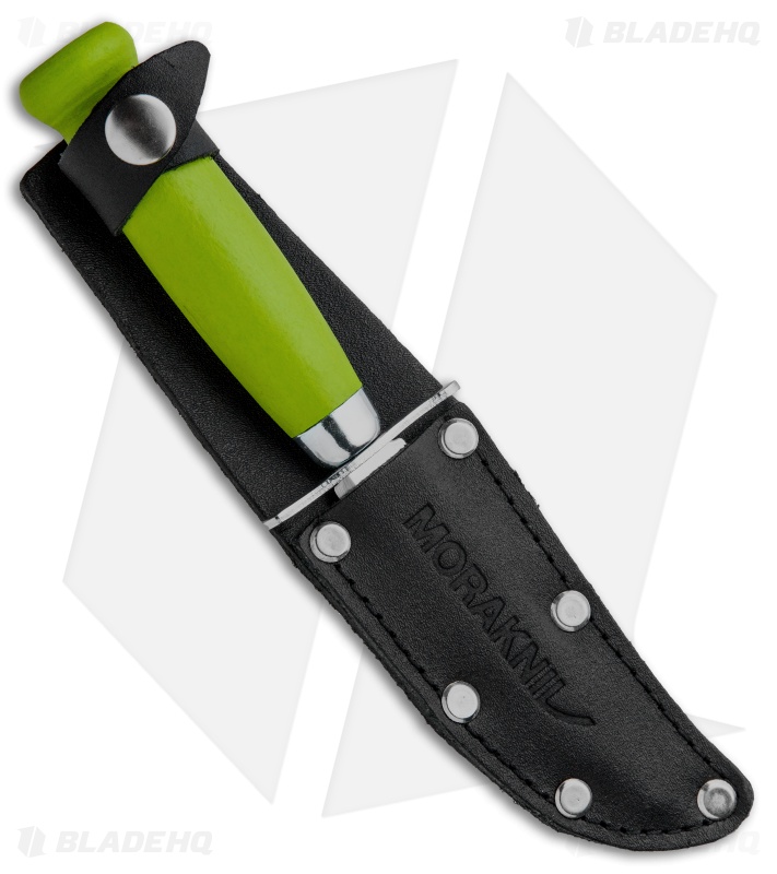 Morakniv Scout 39 Safe Fixed Blade Knife Lime Green (3.3" Satin)